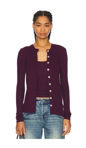 Classic Cardigan Gold Button in Burgundy. - size L (also in M, S, XS) - Goldie - Modalova