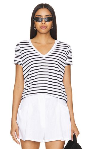 Mix Stripe V Neck Boy Tee in . - size L (also in M, S, XS) - Goldie - Modalova