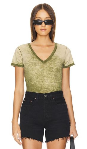 Short Sleeve V Neck Boy Tee in Green. - size S (also in XS) - Goldie - Modalova