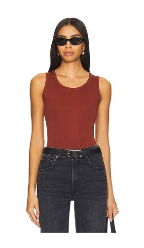 Cotton Rib Tank Top in Brown. - size L (also in M, S) - Goldie - Modalova