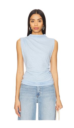 Sleeveless Draped Top in Baby Blue. - size M (also in S, XS) - Goldie - Modalova