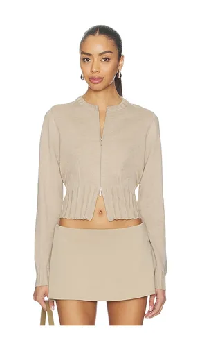 Dennis Cardigan in Taupe. - size L (also in S, XL, XS) - Geel - Modalova