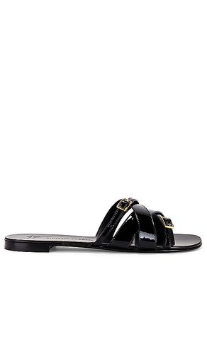 Strappy Flat Sandal in Black. - size 36.5 (also in 36) - Giuseppe Zanotti - Modalova