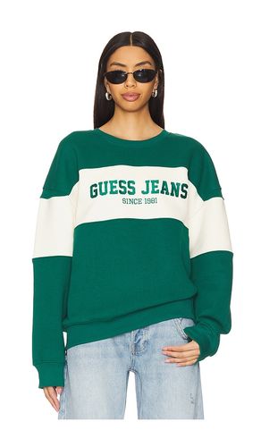 Horizon Stripe Sweatshirt in Green. - size L (also in M) - Guess Jeans - Modalova