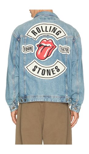 X Rolling Stones Trucker Jacket in Blue. - size L (also in M, S, XL/1X) - Guess Jeans - Modalova