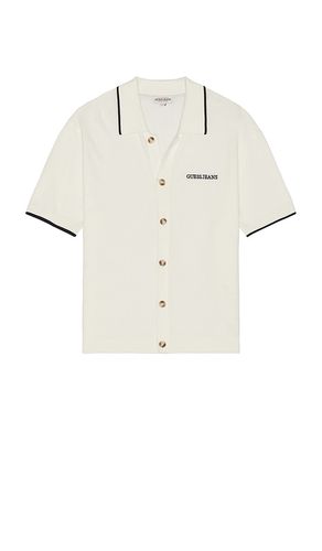 Knit Button Down Shirt in Beige. - size M (also in XL/1X) - Guess Jeans - Modalova