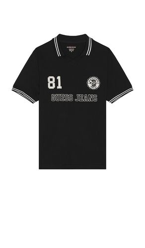 Soccer Polo in Black. - size L (also in M, XL/1X) - Guess Jeans - Modalova