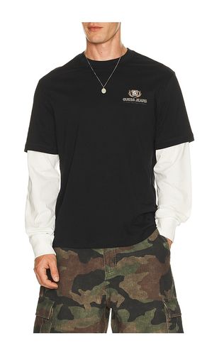 Regular Fit Double Layer Tee in . Size S. Also in M, L, XL/1X - Guess Jeans - Modalova