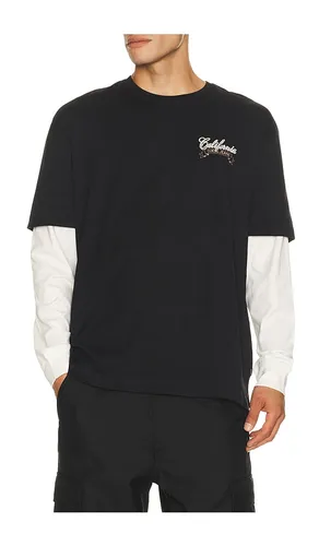 Double Layered Mountain Tee in Black. - size L (also in M, S, XL/1X) - Guess Jeans - Modalova