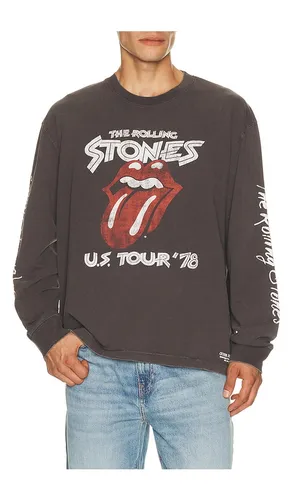 X Rolling Stones Oversized Long Sleeve Tee in Black. - size L (also in M, S) - Guess Jeans - Modalova