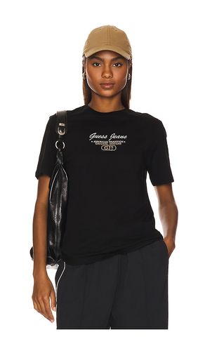 Short Sleeve Slim Script Tee in Black. - size L (also in M, S, XL/1X) - Guess Jeans - Modalova