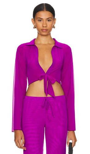 The Crop Shirt in Purple. - size L (also in M, S) - Gonza - Modalova