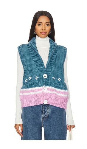 Nordic Stripe Vest in Blue - GOGO Sweaters - Modalova