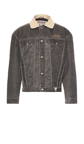 Washed Trucker Jacket in Charcoal. - size L (also in M, S, XL/1X) - Guess Originals - Modalova