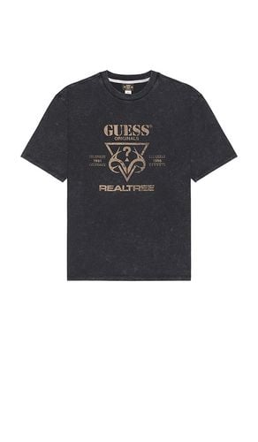 Realtree Logo Tee in Black. - size L (also in M) - Guess Originals - Modalova