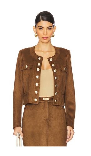 Karson Faux Suede Jacket in Tan. - size L (also in M, S, XL, XS, XXS) - Generation Love - Modalova