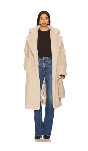 Terry Faux Lamb Fur Coat in Tan. - size L (also in M, S) - Generation Love - Modalova