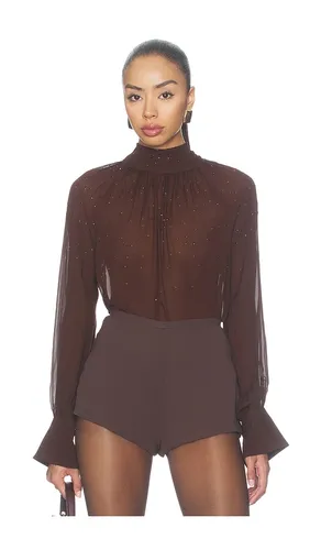 Noor Combo Crystal Blouse in Brown. - size XS (also in S, M, L, XL) - Generation Love - Modalova