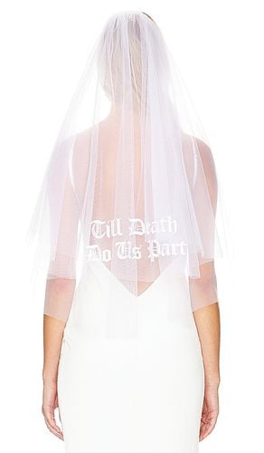 Embroidered Midi Veil in White - Gigi & Olive - Modalova