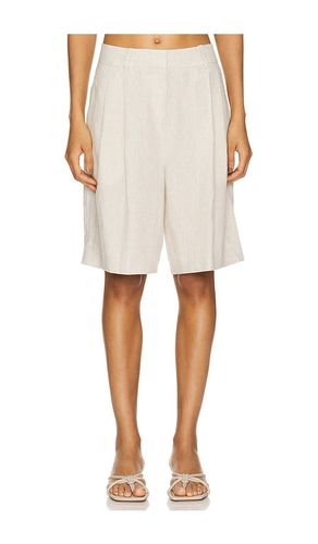 Linen bermuda shorts en color beige talla M en - Beige. Talla M (también en S, XS, XXS) - GRLFRND - Modalova