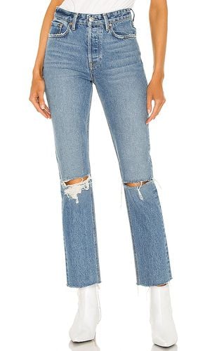 Karolina high rise straight crop en color denim-medium talla 23 en - Denim-Medium. Talla 23 (también en 29, 30) - GRLFRND - Modalova