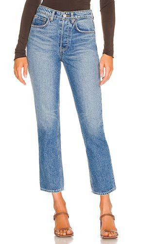 Karolina High Rise Straight Crop Jeans in Denim-Medium. - size 23 (also in 31) - GRLFRND - Modalova