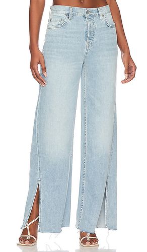 Markie extra wide low rise with slit en color denim claro talla 26 en - Denim-Light. Talla 26 (también en 27, 28, 29, 32) - GRLFRND - Modalova