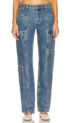 Naomi low rise slim cargo en color denim-medium talla 23 en - Denim-Medium. Talla 23 (también en 24, 25, 26, 27, 28) - GRLFRND - Modalova