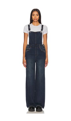 Sadie wide leg overalls en color azul talla 23 en - Blue. Talla 23 (también en 24, 25, 26, 27, 28, 29, 30, 31, 32) - GRLFRND - Modalova