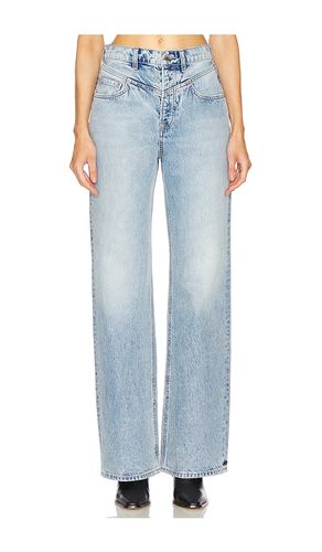 Katya Seamed Loose Wide Leg Jeans in Denim-Light. - size 23 (also in 24, 25, 28, 32) - GRLFRND - Modalova