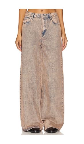 Luna Mid Rise Baggy Wide Leg in Brown. - size 23 (also in 24, 25, 27) - GRLFRND - Modalova