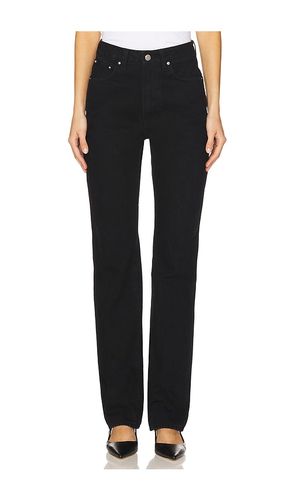 Sara Super High Rise Straight Jeans in Black. - size 23 (also in 24, 25, 26, 27, 28, 29, 30, 32) - GRLFRND - Modalova
