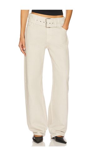 Eliza Belted Boyfriend in Beige. - size 23 (also in 24, 25, 26, 27, 28, 29, 30, 31, 32) - GRLFRND - Modalova