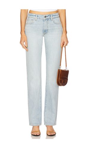 Sara Low Rise Slim in Blue. - size 23 (also in 24, 25, 26, 27, 28, 29, 30, 31, 32) - GRLFRND - Modalova