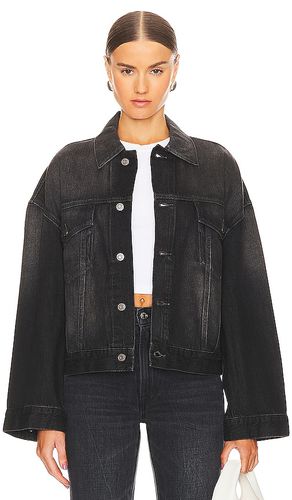 Christi Oversized Denim Jacket in Black. - size M (also in S) - GRLFRND - Modalova