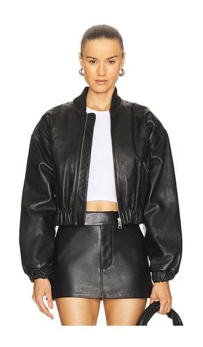 Cropped Leather Bomber Jacket in . Size XS, XXS - GRLFRND - Modalova