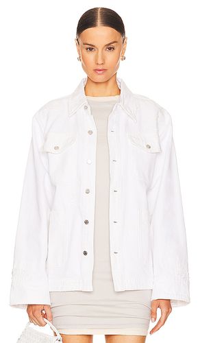 Chaqueta tipo camisa jessie body drill en color blanco talla M en - White. Talla M (también en L, S, XL, XS, XXS) - GRLFRND - Modalova
