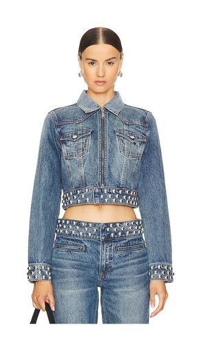 Drea Fitted Western Jacket in Blue. - size L (also in M, S, XL, XS, XXS) - GRLFRND - Modalova