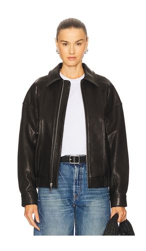 Wren Leather Bomber in . Size S. Also in XXS - GRLFRND - Modalova
