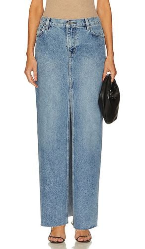 Candice Front Split Maxi Skirt in Blue. - size 23 (also in 24) - GRLFRND - Modalova