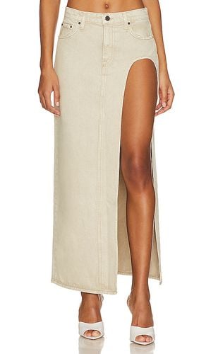 Blanca Maxi Skirt With High Slit in Olive. - size 23 (also in 24, 25, 26, 27, 28, 29, 30, 31, 32) - GRLFRND - Modalova