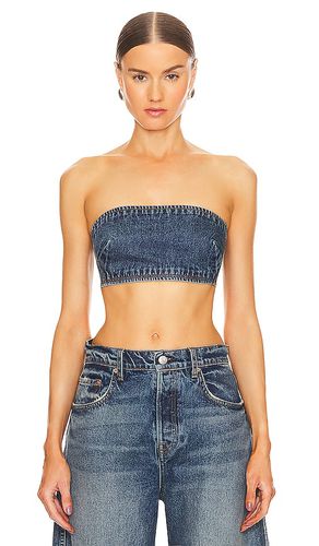 Lilah Denim Tube Top in Blue. - size M (also in S, XL) - GRLFRND - Modalova