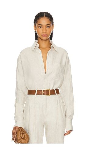 Linen Boyfriend Shirt in . Taglia M, S, XL, XS - GRLFRND - Modalova