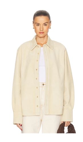 Mae Suede Shirt in Beige. - size L (also in M, S, XL, XS, XXS) - GRLFRND - Modalova