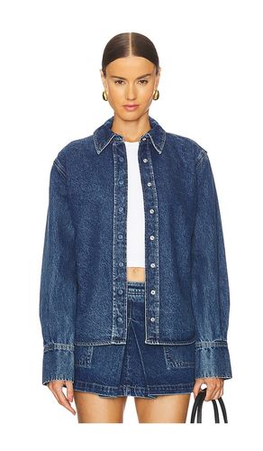 Camisa mae oversized en color denim-medium talla XL en - Denim-Medium. Talla XL (también en XXS) - GRLFRND - Modalova