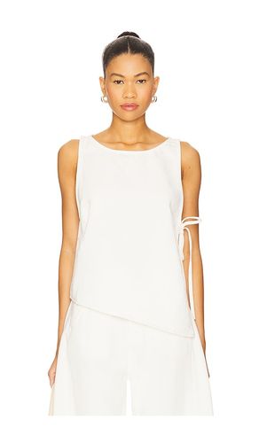 Marion Tencel Side Tie Top in White. - size L (also in M, S, XL, XS) - GRLFRND - Modalova