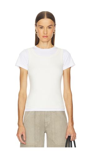 Layered Short Sleeve Tee in . Size XS. Also in XXS - GRLFRND - Modalova
