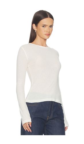 Sheer Crew Neck Tee in Cream. - size L (also in M, S, XL, XS, XXS) - GRLFRND - Modalova