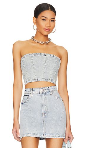 Ciarra Denim Bustier Top in Blue. - size L (also in XL) - GRLFRND - Modalova