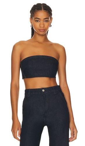 Lilah Denim Tube Top in Black. - size L (also in S, XL) - GRLFRND - Modalova